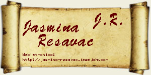 Jasmina Resavac vizit kartica